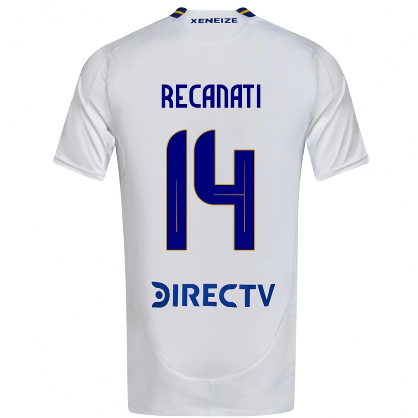 Danxen Kid Bianca Recanati #14 White Blue Away Jersey 2025/26 T-Shirt