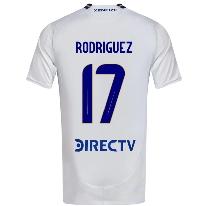 Danxen Kid Fanny Rodriguez #17 White Blue Away Jersey 2025/26 T-Shirt