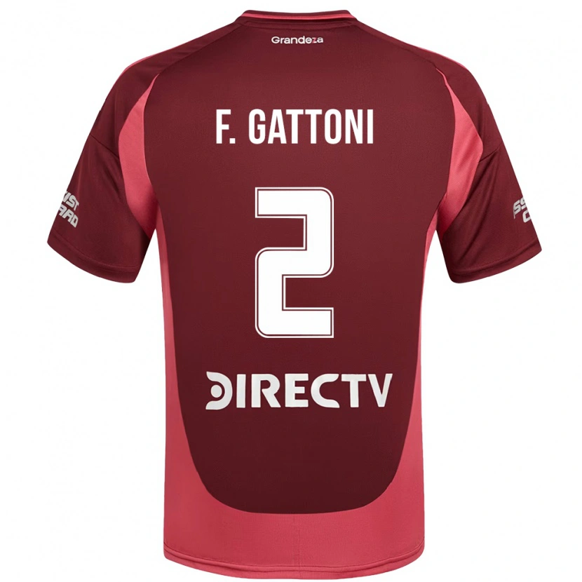 Danxen Kid Federico Gattoni #2 Burgundy Magenta Away Jersey 2025/26 T-Shirt