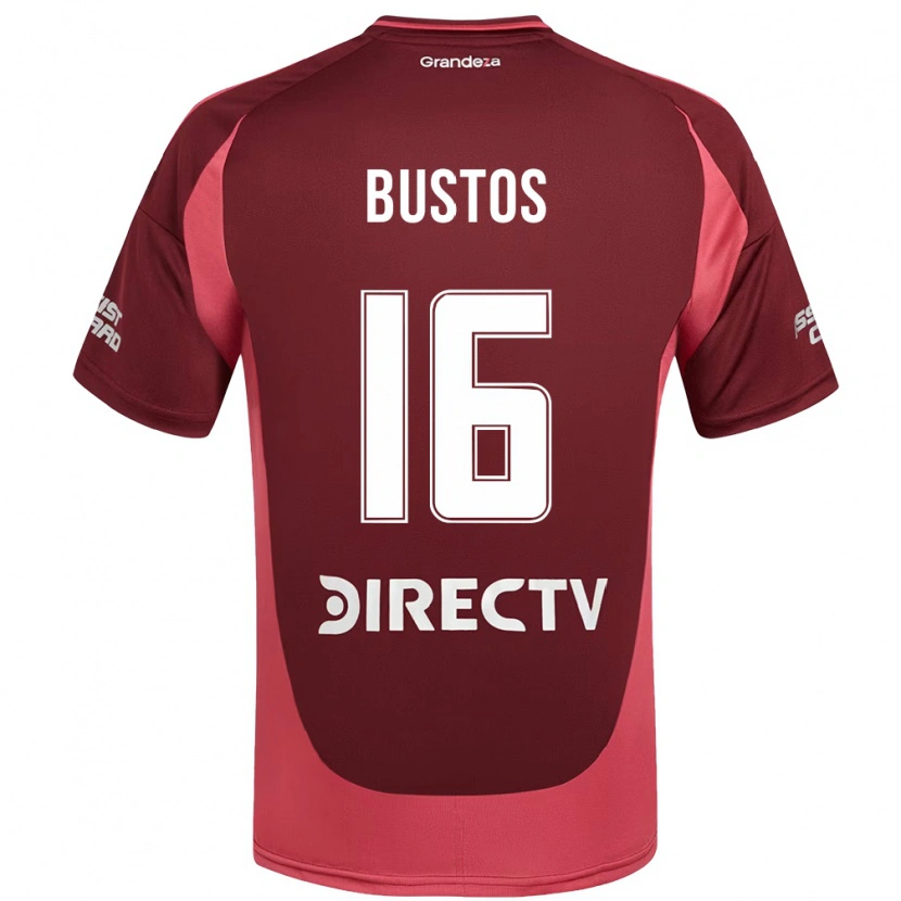 Danxen Kid Fabricio Bustos #16 Burgundy Magenta Away Jersey 2025/26 T-Shirt