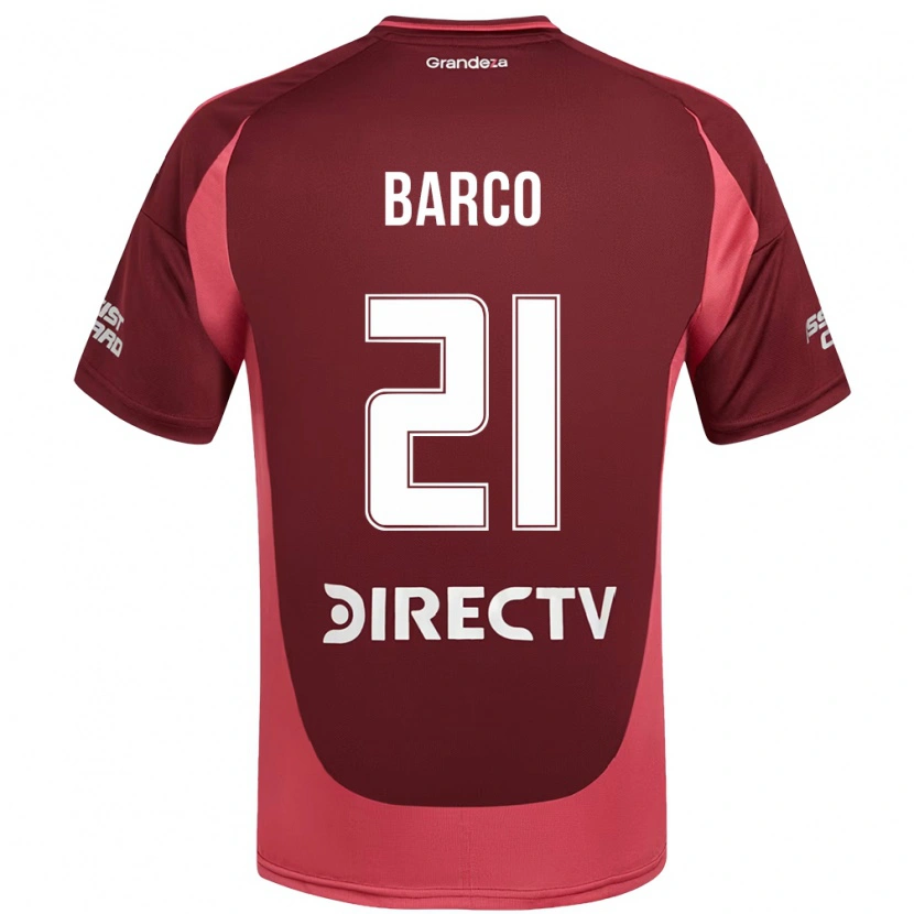 Danxen Kid Esequiel Barco #21 Burgundy Magenta Away Jersey 2025/26 T-Shirt