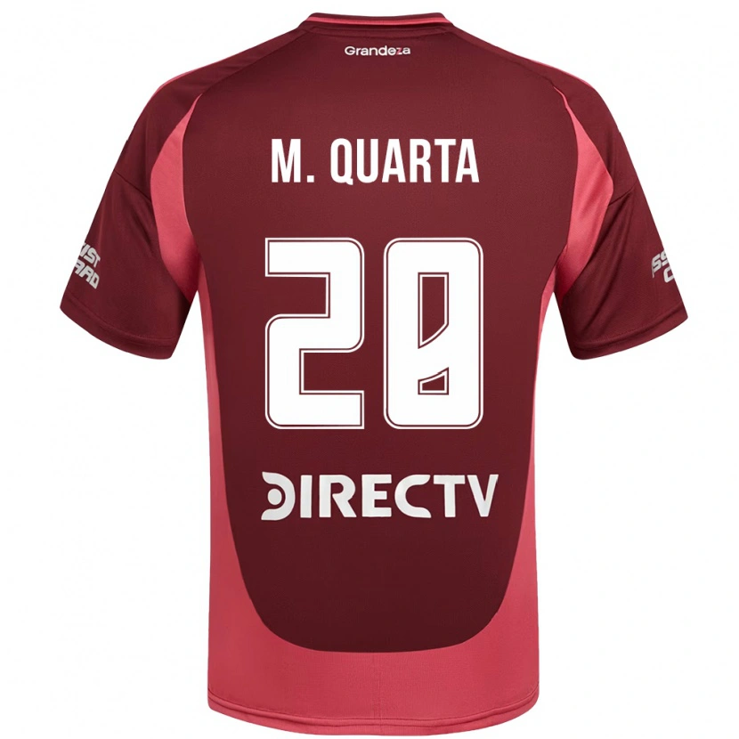 Danxen Kid Lucas Martínez Quarta #28 Burgundy Magenta Away Jersey 2025/26 T-Shirt