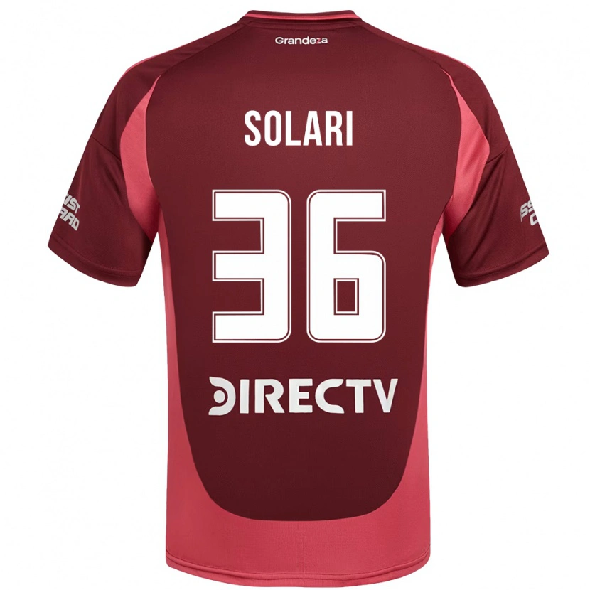 Danxen Kid Pablo Solari #36 Burgundy Magenta Away Jersey 2025/26 T-Shirt