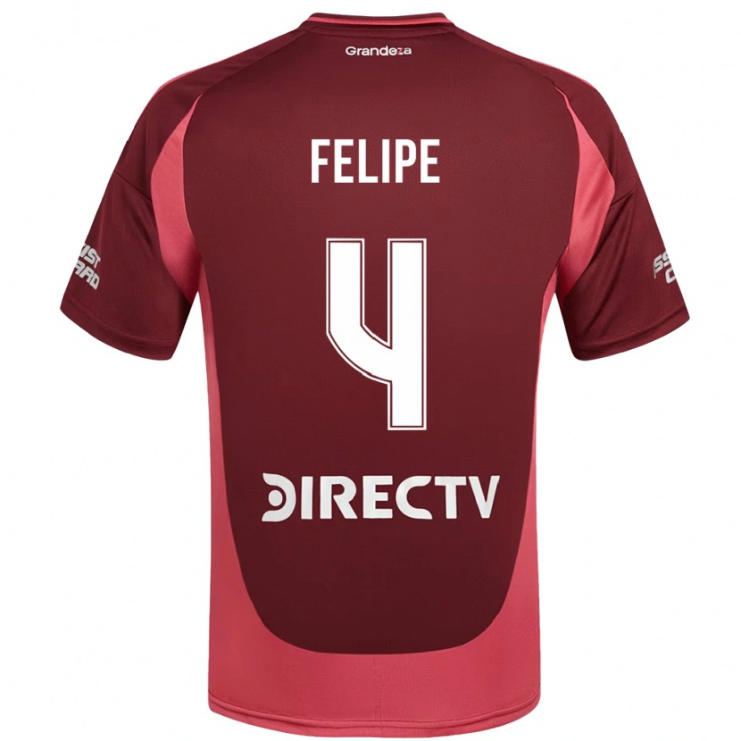Danxen Kid Carina Felipe Silva #4 Burgundy Magenta Away Jersey 2025/26 T-Shirt