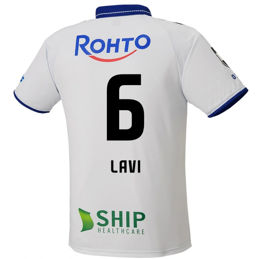 Danxen Kid Neta Lavi #6 White Blue Black Away Jersey 2025/26 T-Shirt