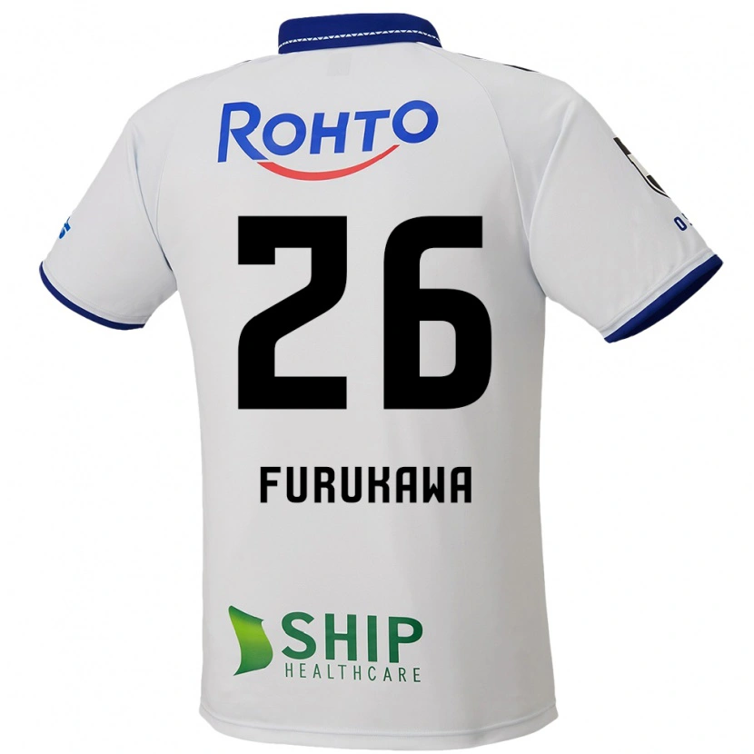 Danxen Kid Kanta Furukawa #26 White Blue Black Away Jersey 2025/26 T-Shirt