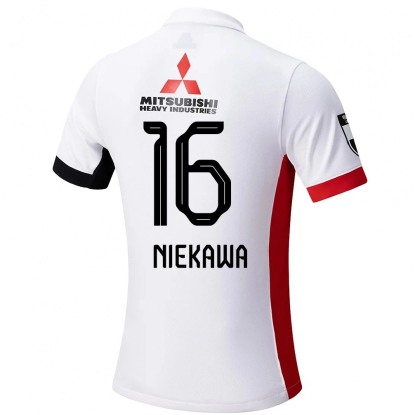 Danxen Kid Ayumi Niekawa #16 White Black Away Jersey 2025/26 T-Shirt
