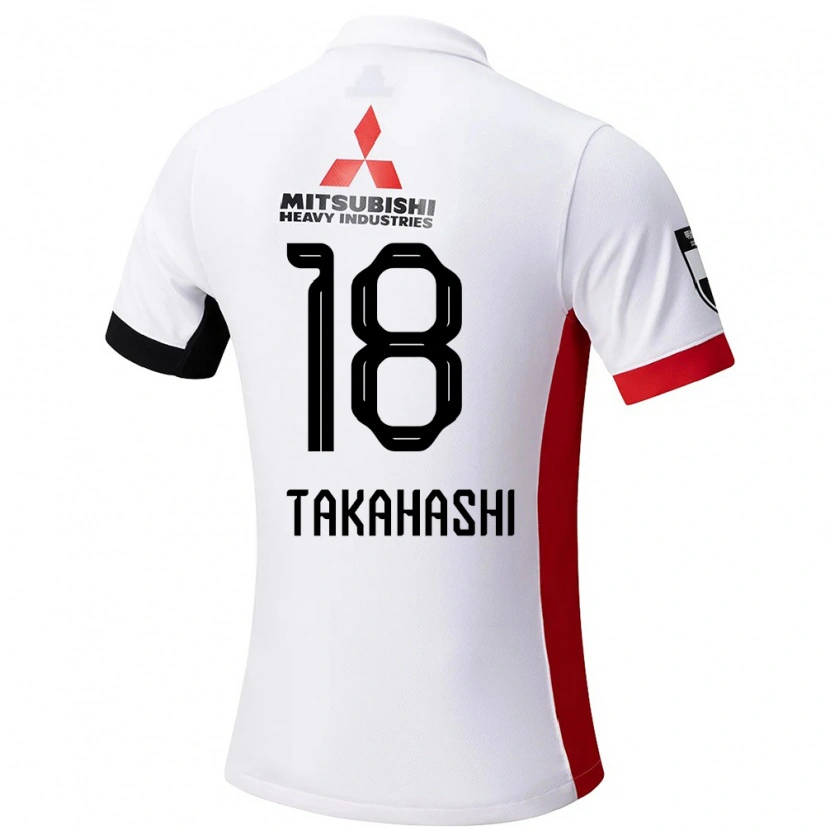 Danxen Kid Toshiki Takahashi #18 White Black Away Jersey 2025/26 T-Shirt