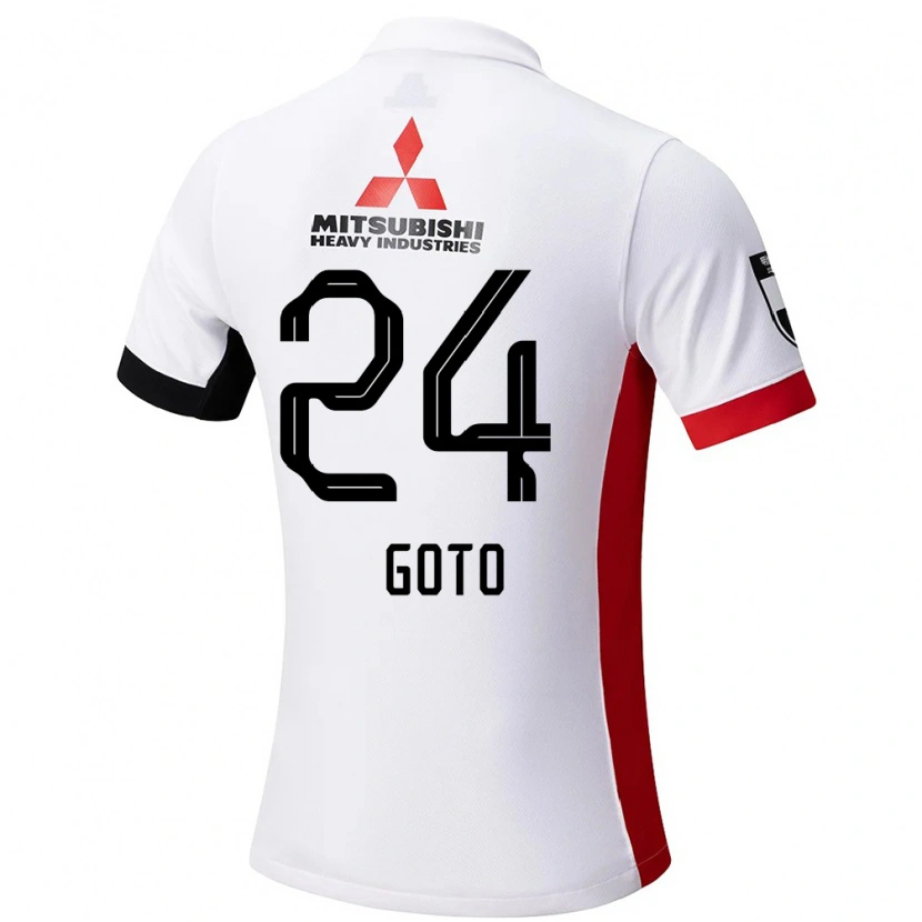 Danxen Kid Wakaba Goto #24 White Black Away Jersey 2025/26 T-Shirt