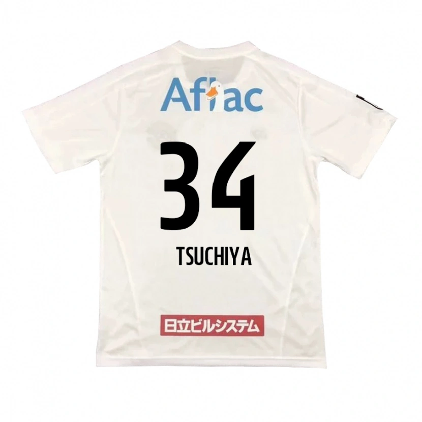 Danxen Kid Takumi Tsuchiya #34 Light Gray Beige Away Jersey 2025/26 T-Shirt
