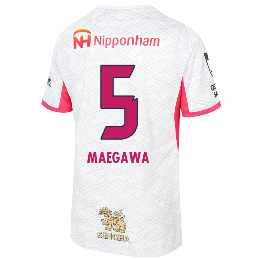 Danxen Kid Miki Maegawa #5 White Sakura Pink Away Jersey 2025/26 T-Shirt