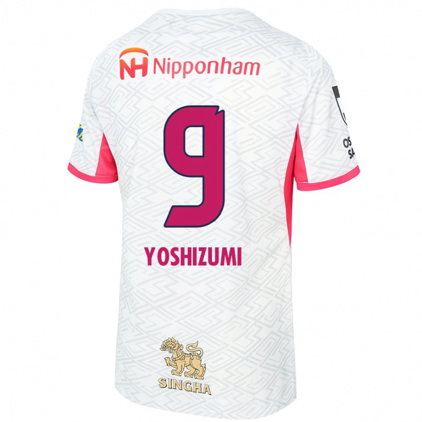 Danxen Kid Warai Yoshizumi #9 White Sakura Pink Away Jersey 2025/26 T-Shirt