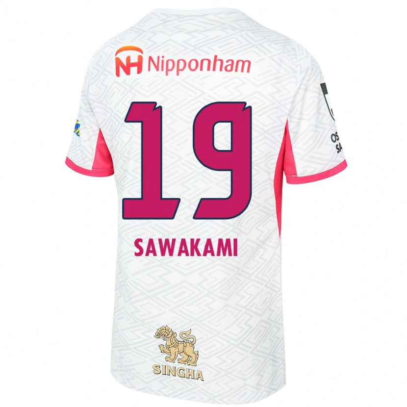 Danxen Kid Ryuji Sawakami #19 White Sakura Pink Away Jersey 2025/26 T-Shirt