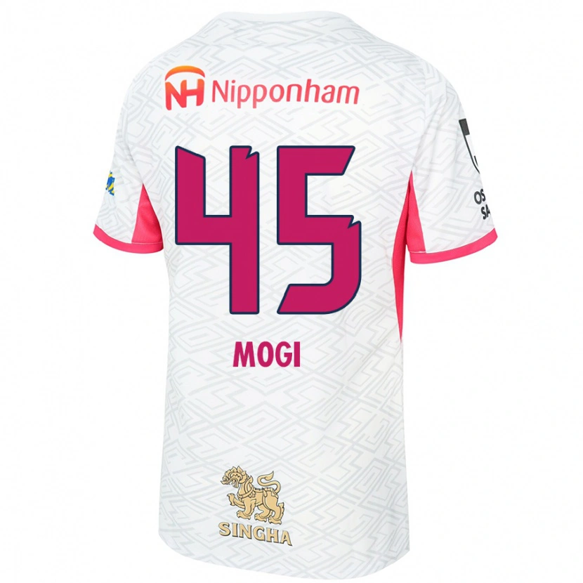 Danxen Kid Shu Mogi #45 White Sakura Pink Away Jersey 2025/26 T-Shirt