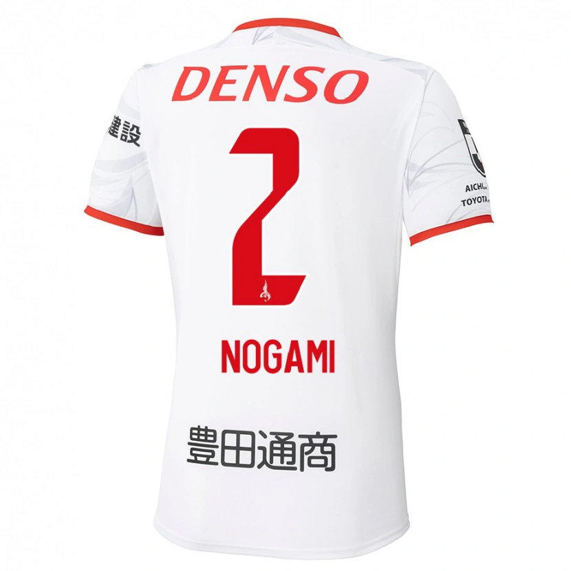 Danxen Kid Yuki Nogami #2 White Red Away Jersey 2025/26 T-Shirt