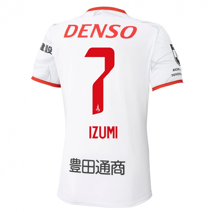 Danxen Kid Ryuji Izumi #7 White Red Away Jersey 2025/26 T-Shirt