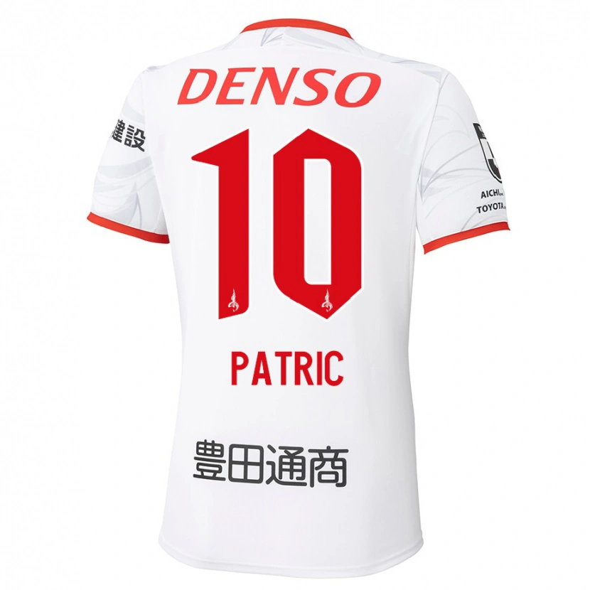 Danxen Kid Patric #10 White Red Away Jersey 2025/26 T-Shirt
