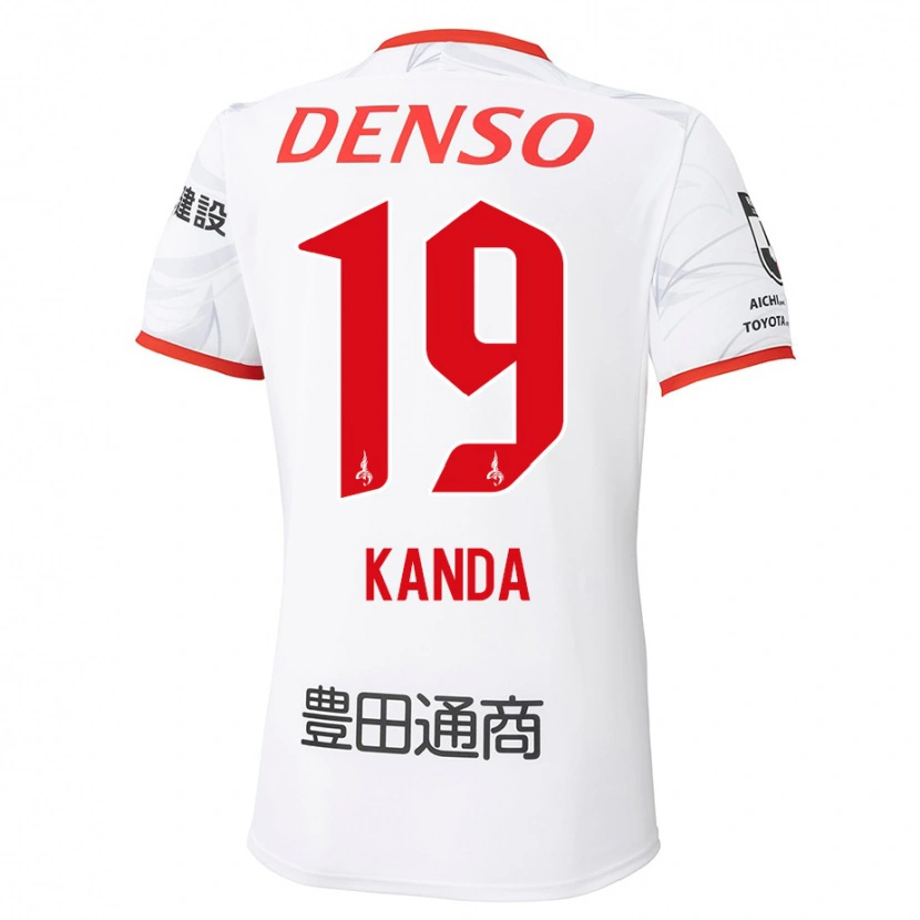Danxen Kid Ryu Kanda #19 White Red Away Jersey 2025/26 T-Shirt
