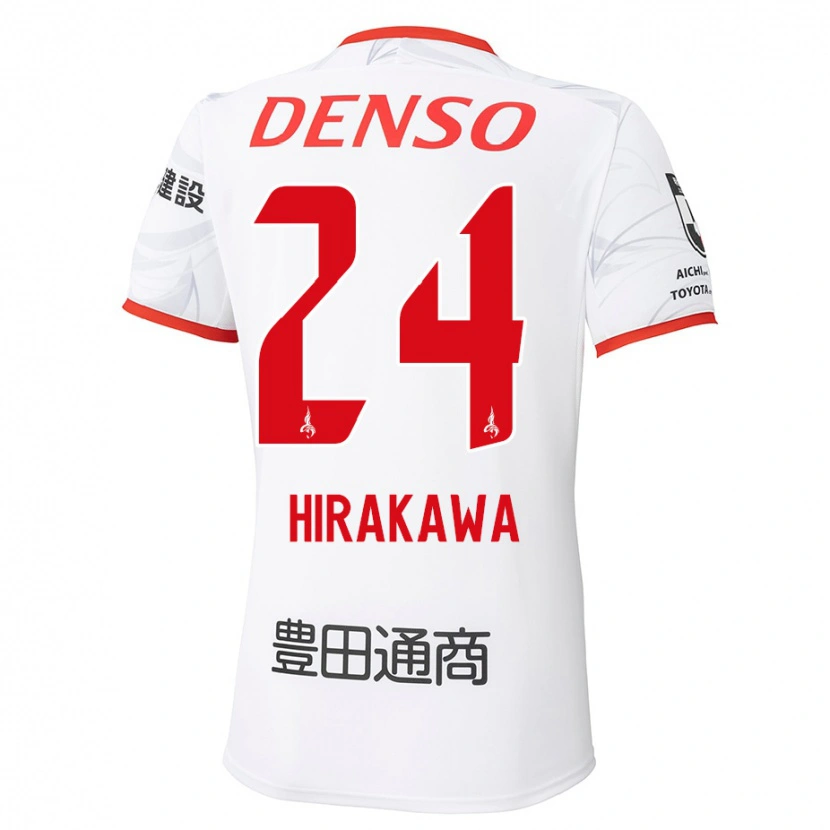 Danxen Kid Haruto Hirakawa #24 White Red Away Jersey 2025/26 T-Shirt
