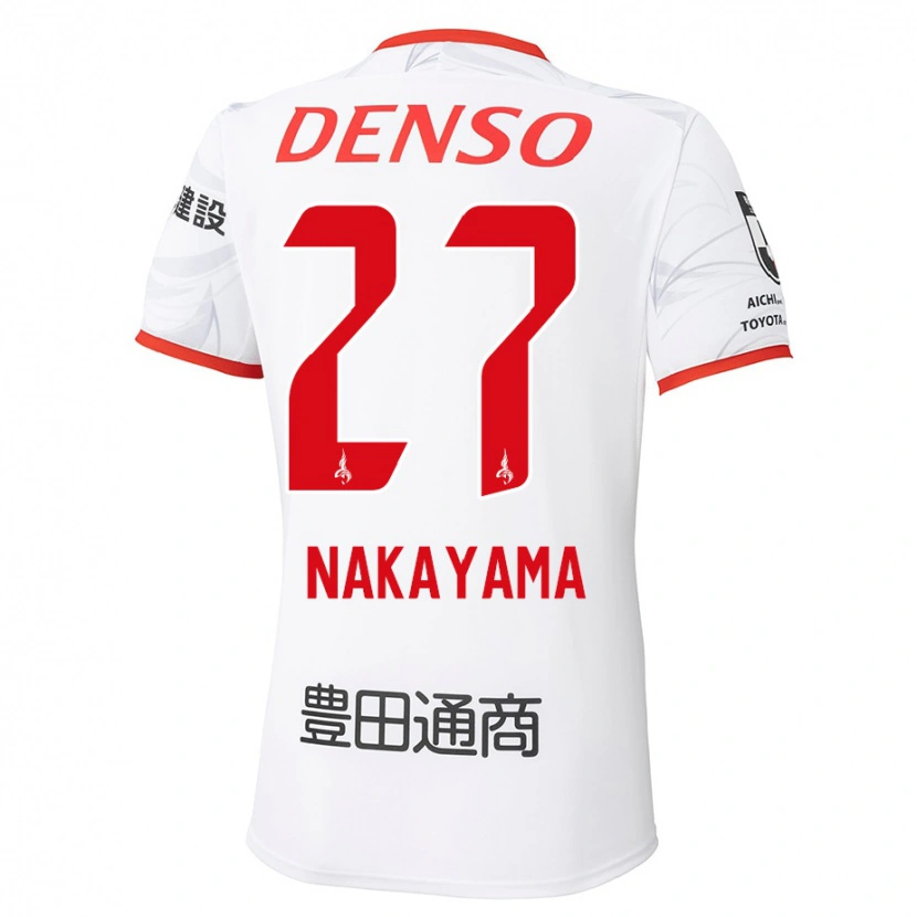 Danxen Kid Katsuhiro Nakayama #27 White Red Away Jersey 2025/26 T-Shirt