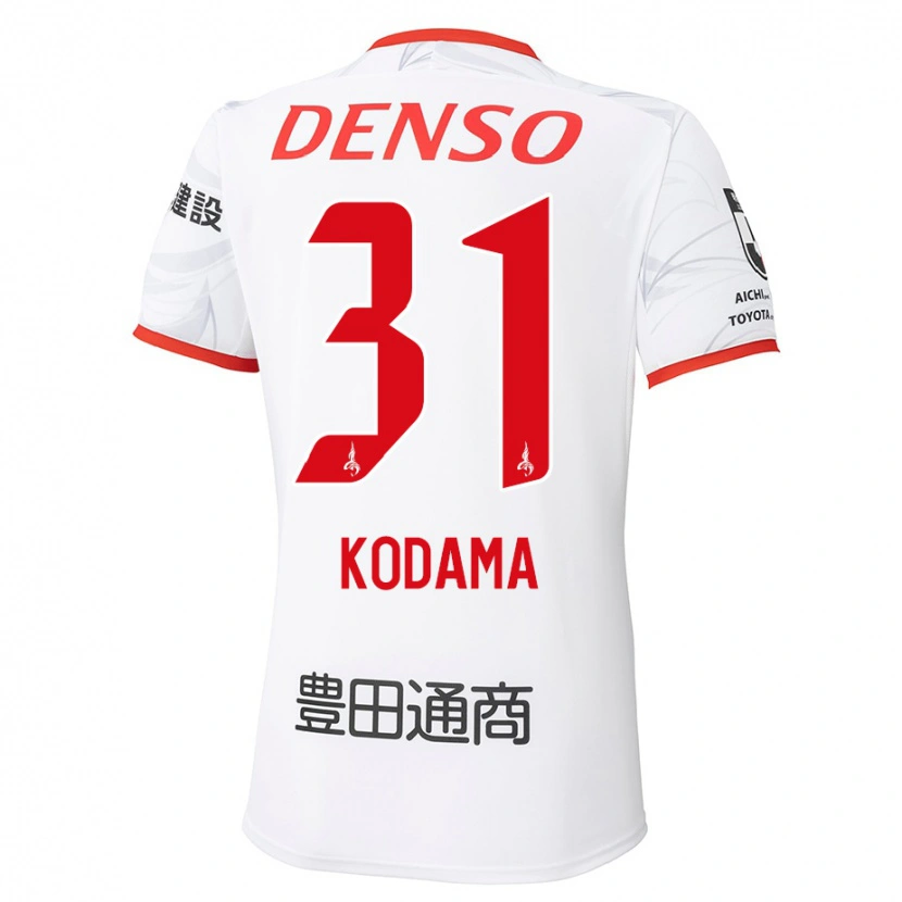 Danxen Kid Tsuyoshi Kodama #31 White Red Away Jersey 2025/26 T-Shirt