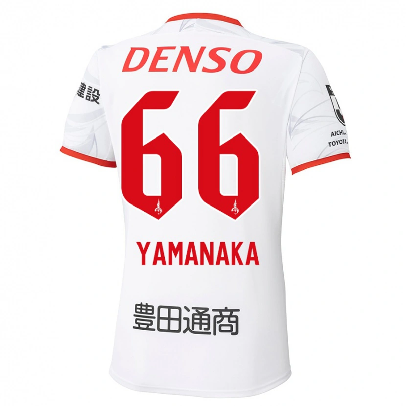 Danxen Kid Ryosuke Yamanaka #66 White Red Away Jersey 2025/26 T-Shirt
