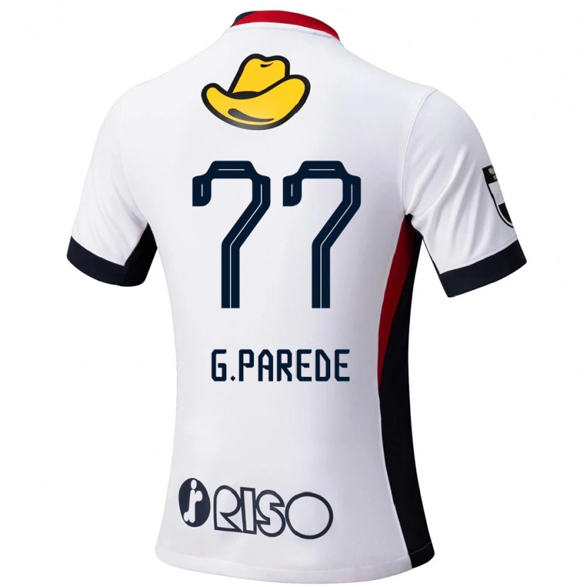 Danxen Kid Guilherme Parede #77 White Black Away Jersey 2025/26 T-Shirt