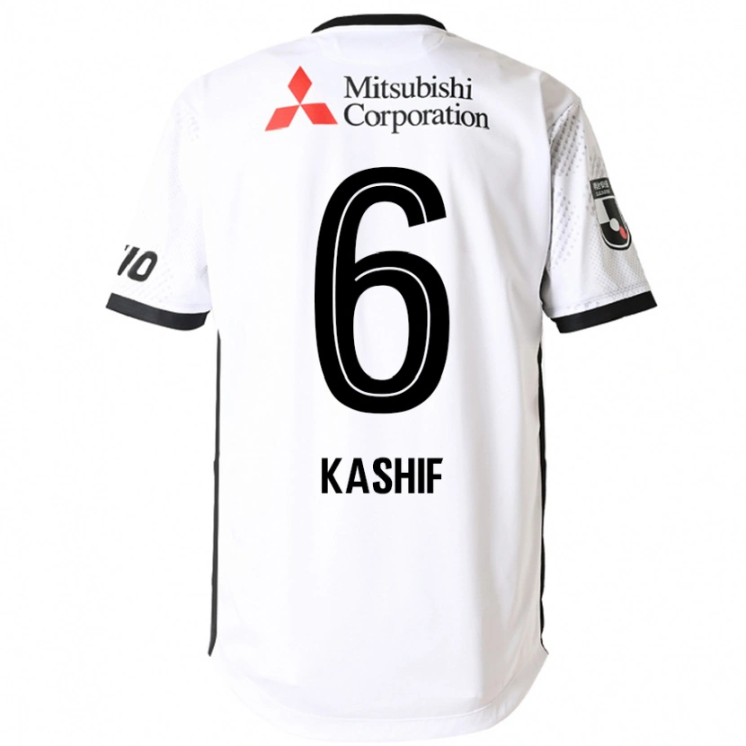 Danxen Kid Kashif Bangnagande #6 White Black Away Jersey 2025/26 T-Shirt