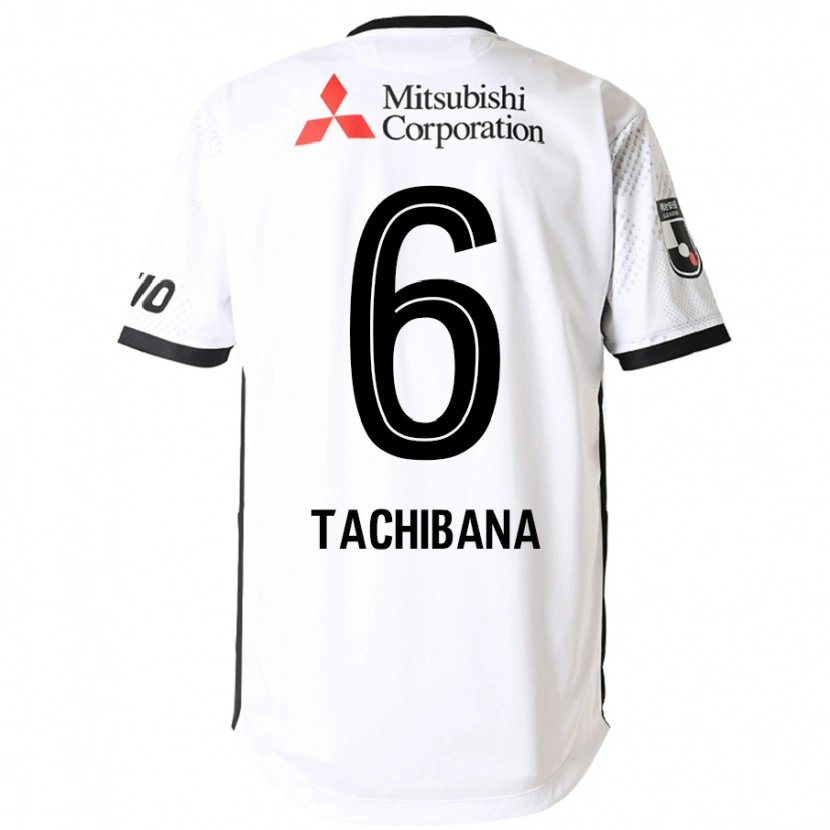 Danxen Kid Keigo Tachibana #6 White Black Away Jersey 2025/26 T-Shirt