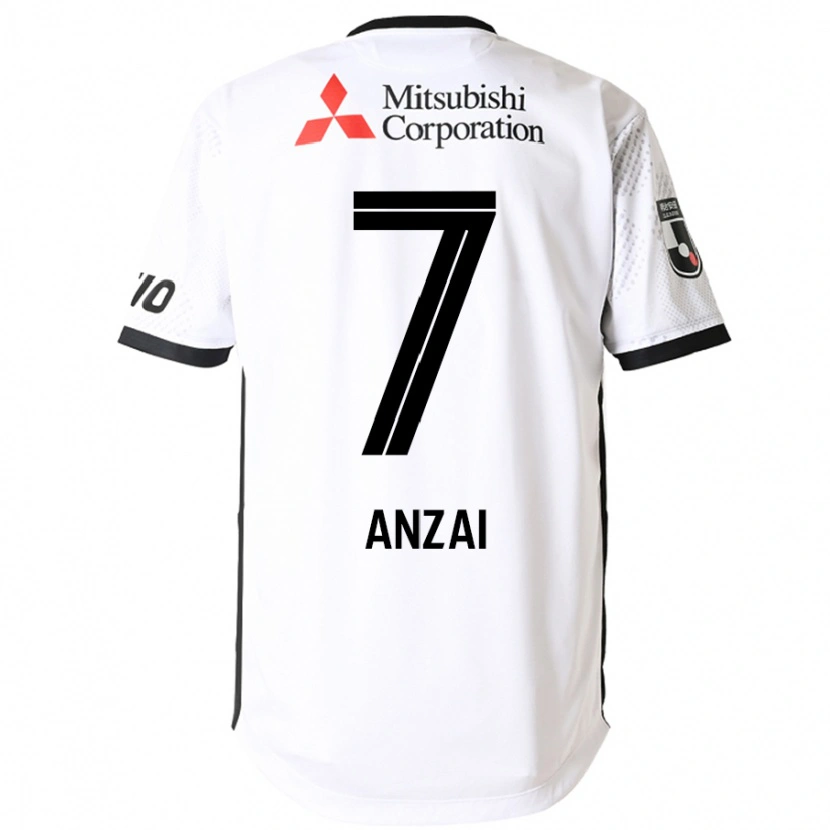 Danxen Kid Soma Anzai #7 White Black Away Jersey 2025/26 T-Shirt