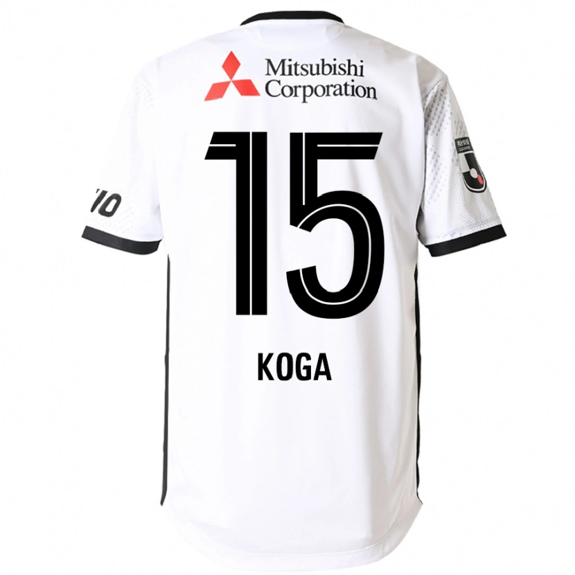 Danxen Kid Shun Koga #15 White Black Away Jersey 2025/26 T-Shirt