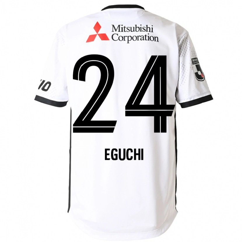 Danxen Kid Kaito Eguchi #24 White Black Away Jersey 2025/26 T-Shirt