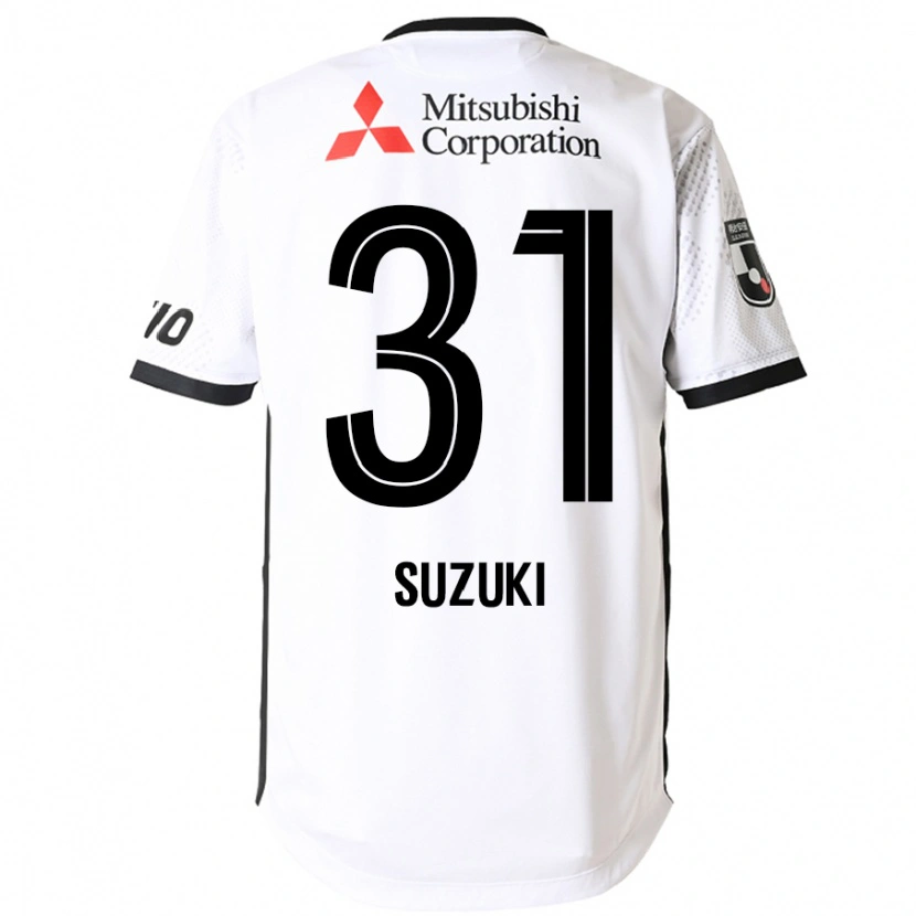 Danxen Kid Kaede Suzuki #31 White Black Away Jersey 2025/26 T-Shirt