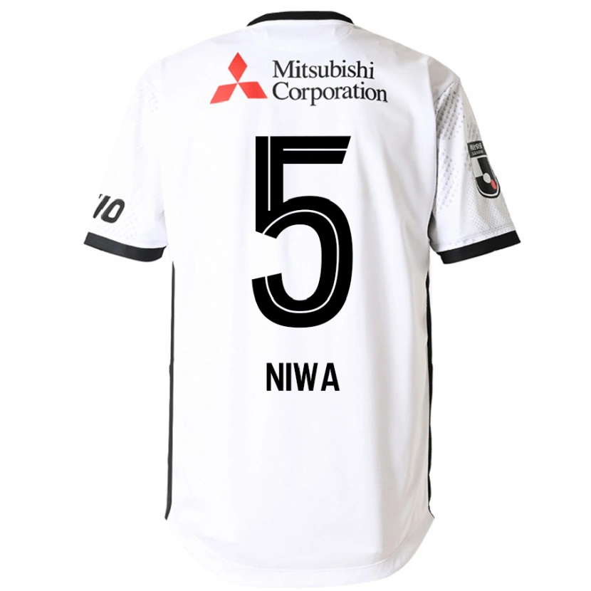 Danxen Kid Daiki Niwa #5 White Black Away Jersey 2025/26 T-Shirt