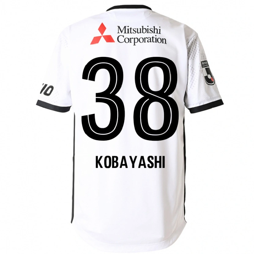 Danxen Kid Riku Kobayashi #38 White Black Away Jersey 2025/26 T-Shirt