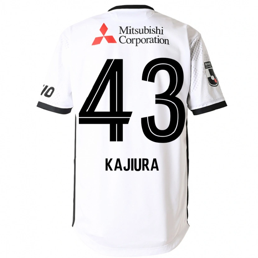Danxen Kid Yuki Kajiura #43 White Black Away Jersey 2025/26 T-Shirt
