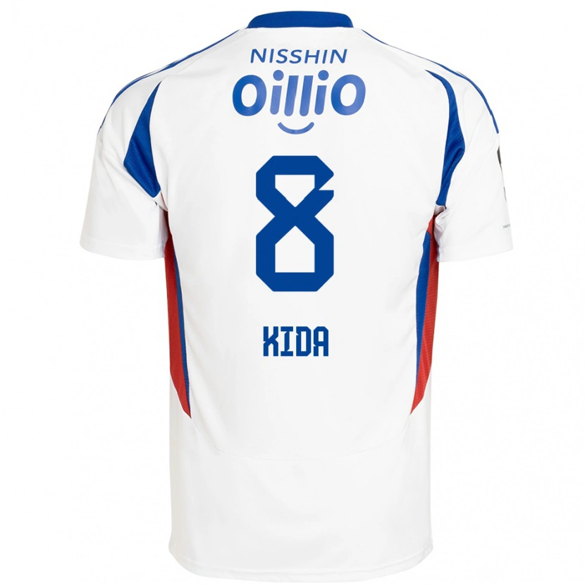 Danxen Kid Takuya Kida #8 White Royal Blue Away Jersey 2025/26 T-Shirt