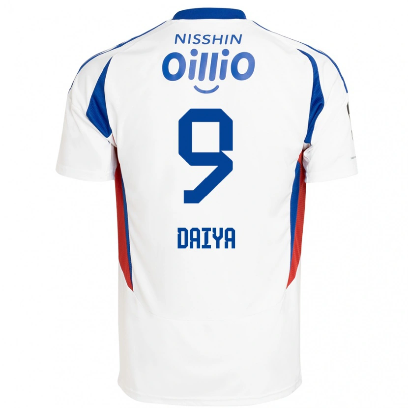 Danxen Kid Daiya Tono #9 White Royal Blue Away Jersey 2025/26 T-Shirt