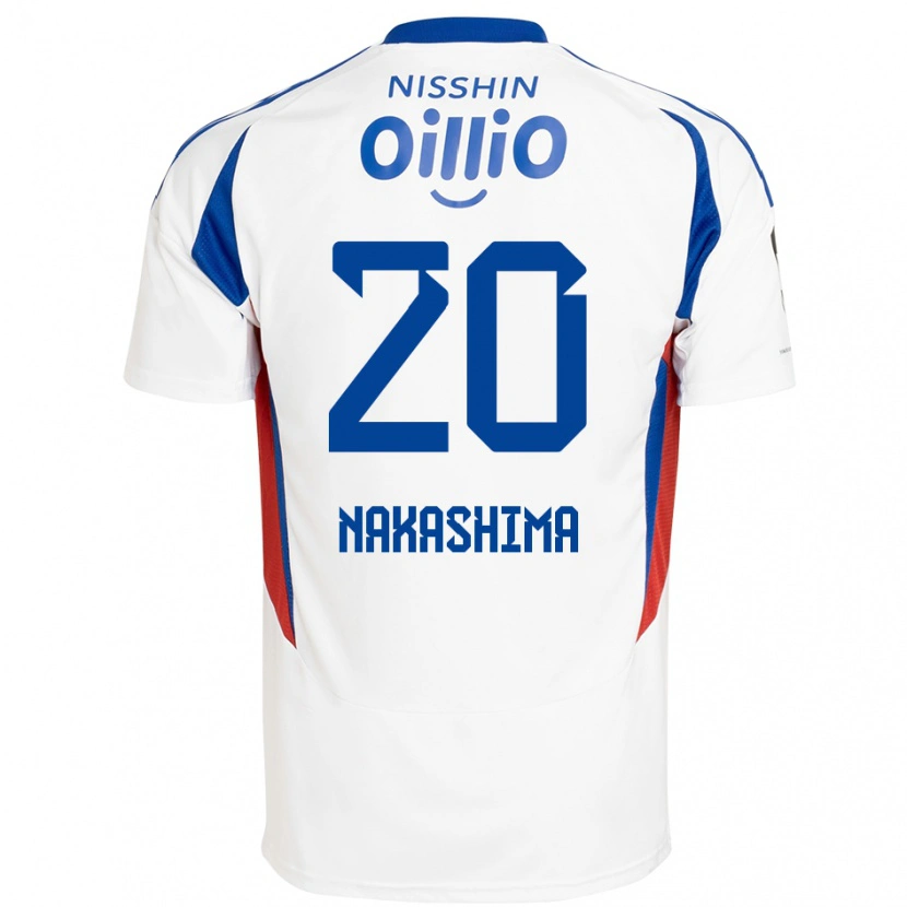 Danxen Kid Rikuto Nakashima #20 White Royal Blue Away Jersey 2025/26 T-Shirt