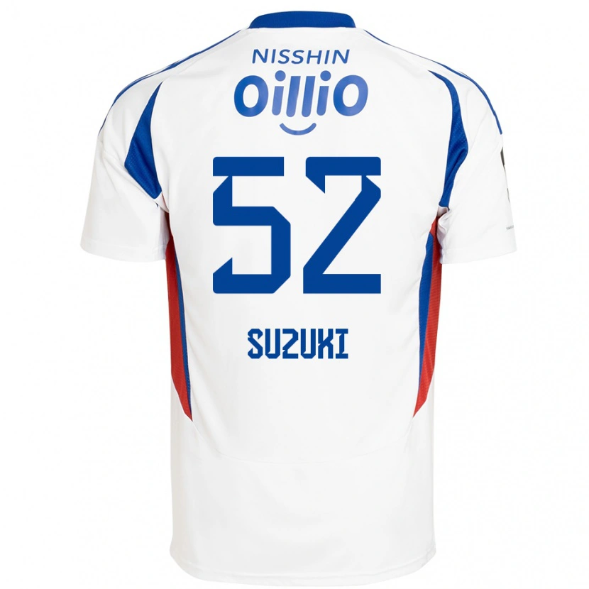 Danxen Kid Kai Suzuki #52 White Royal Blue Away Jersey 2025/26 T-Shirt