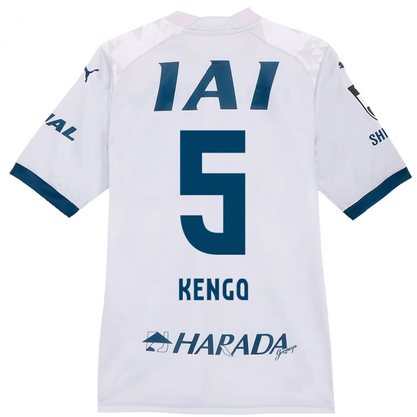 Danxen Kid Kengo Kitazume #5 White Royal Blue Away Jersey 2025/26 T-Shirt