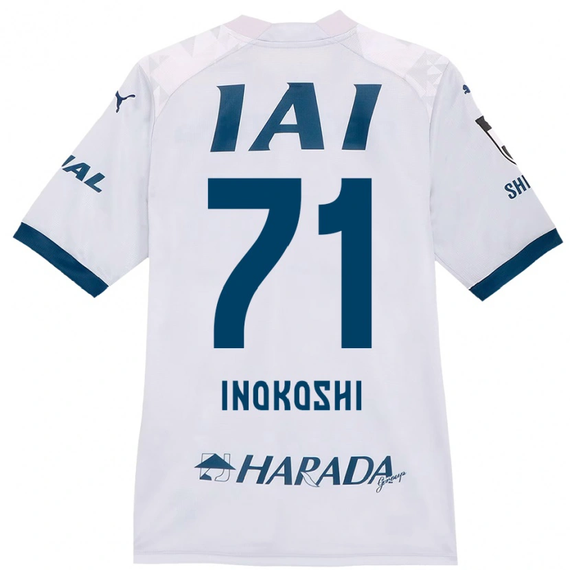 Danxen Kid Yui Inokoshi #71 White Royal Blue Away Jersey 2025/26 T-Shirt