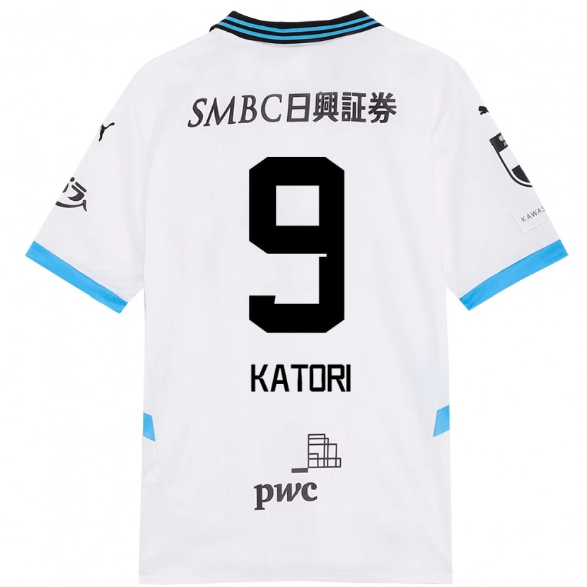 Danxen Kid Takeshi Katori #9 White Sky Blue Away Jersey 2025/26 T-Shirt