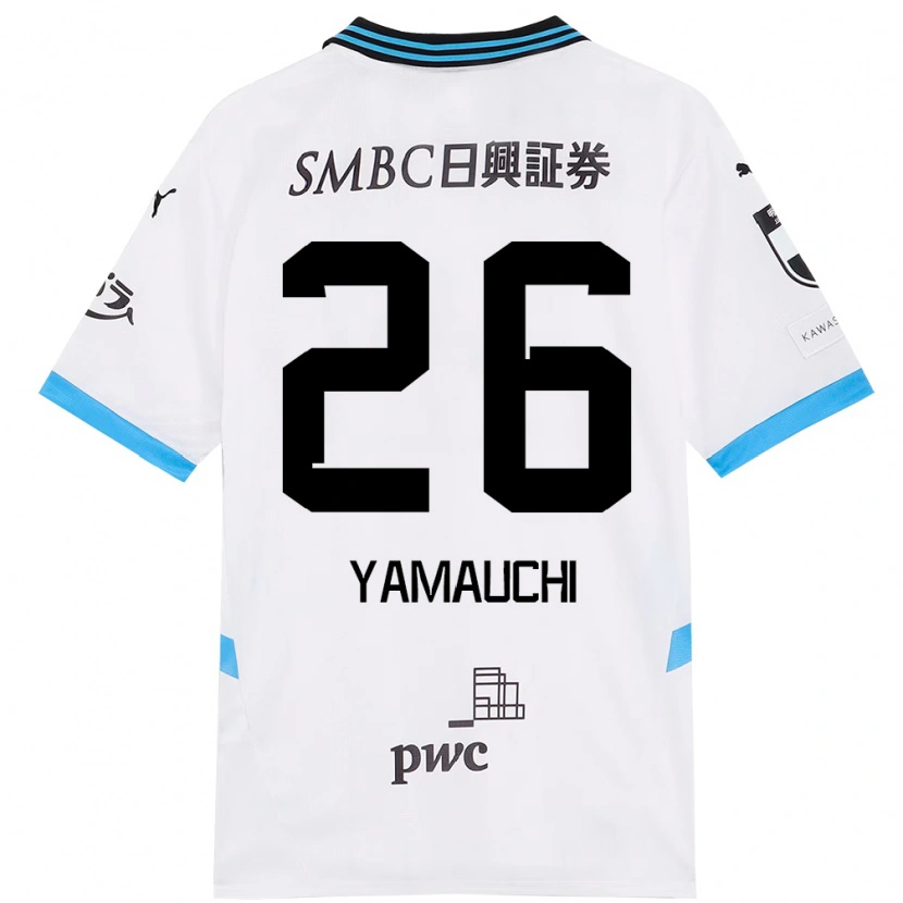 Danxen Kid Hinata Yamauchi #26 White Sky Blue Away Jersey 2025/26 T-Shirt