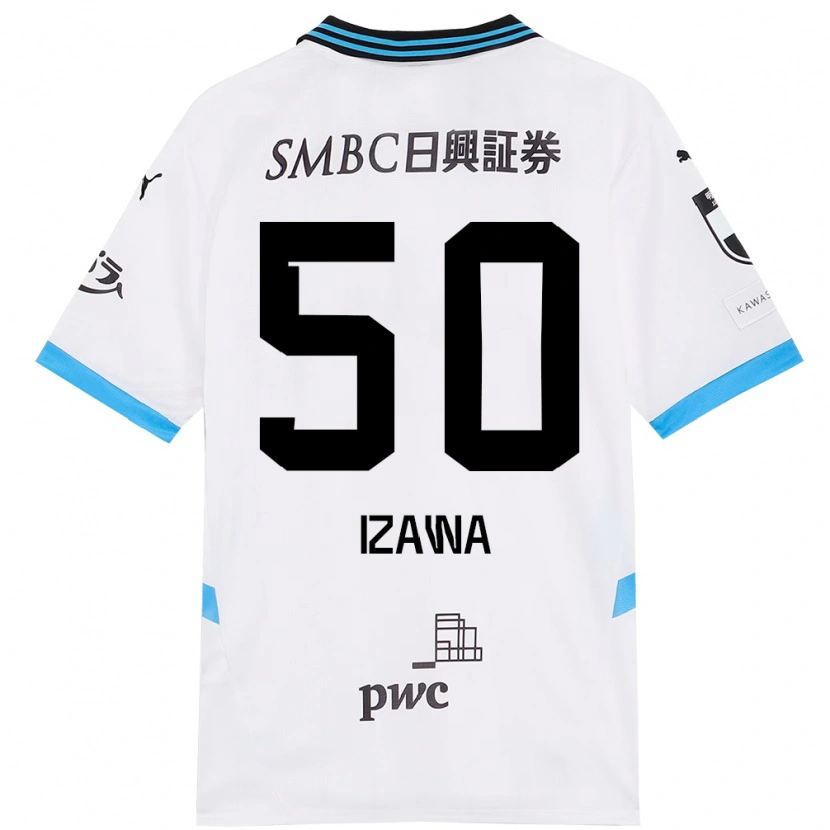 Danxen Kid Haruki Izawa #50 White Sky Blue Away Jersey 2025/26 T-Shirt