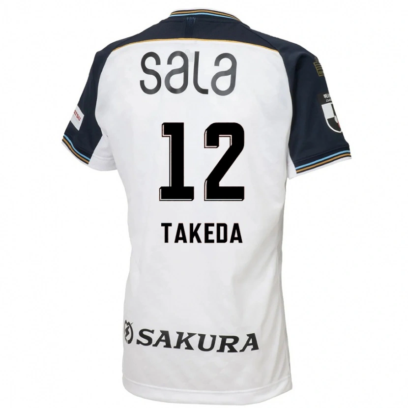 Danxen Kid Yusei Takeda #12 White Black Away Jersey 2025/26 T-Shirt