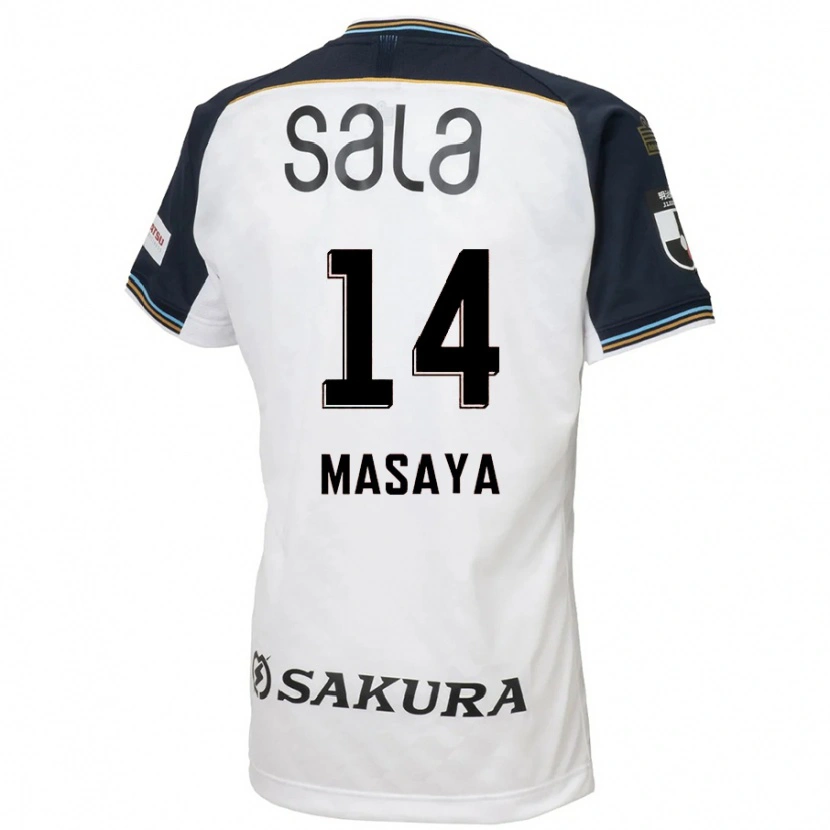 Danxen Kid Masaya Matsumoto #14 White Black Away Jersey 2025/26 T-Shirt