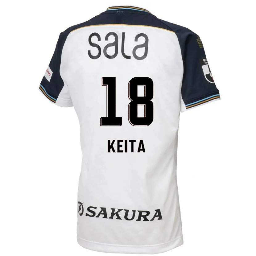 Danxen Kid Keita Takahata #18 White Black Away Jersey 2025/26 T-Shirt