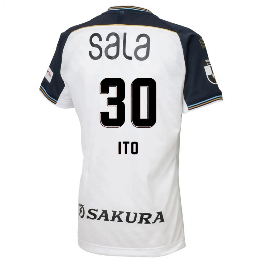 Danxen Kid Chikara Ito #30 White Black Away Jersey 2025/26 T-Shirt