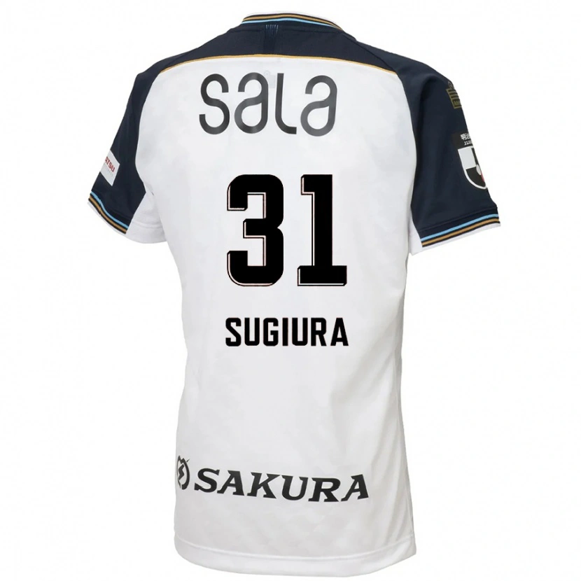 Danxen Kid Rinnosuke Sugiura #31 White Black Away Jersey 2025/26 T-Shirt